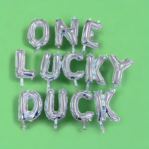 Ein Lucky Duck Party Ballon Bündel | Stockenten-Enten-Geburtstag | Entenjagdparty | Lucky Theme | Erster Geburtstag Party Dekoration