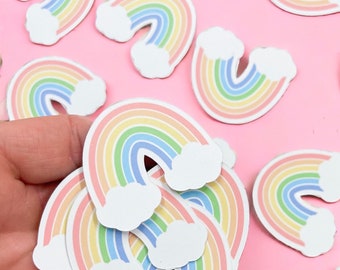 Pastel Rainbow Confetti | Rainbow Party Decorations | Rainbow Theme | Confetti | Rainbow Birthday | Rainbow Decor | Party Supplies