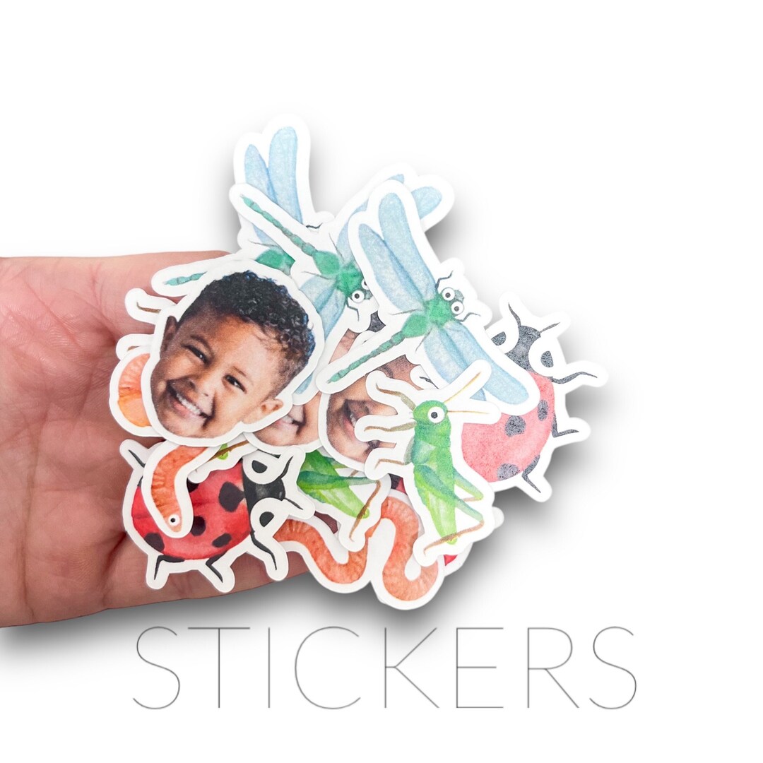 Insect Customized Bug Stickers Customized Photo Insect Theme Bug Birthday Party Insect ...