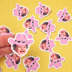 Confeti de vaquera / Foto personalizada / Tema de vaquera / Fiesta de cumpleaños / Despedida de soltera / Decoraciones / ¡Santo cielo! / ¡Vamos chicas!
