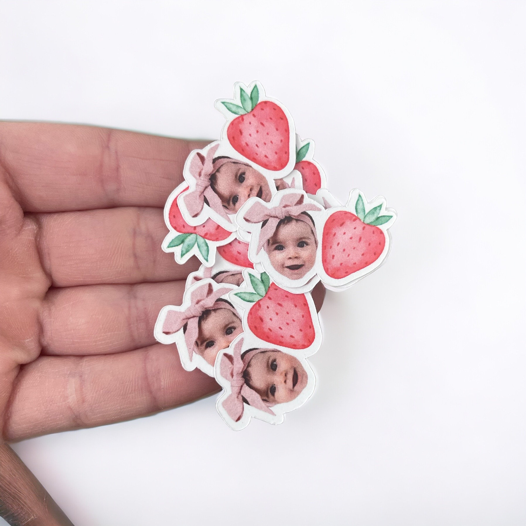 Strawberry Confetti Strawberry Photo Confetti Berry First birthday Strawberry Patch Strawberry Decorations Strawberry Party