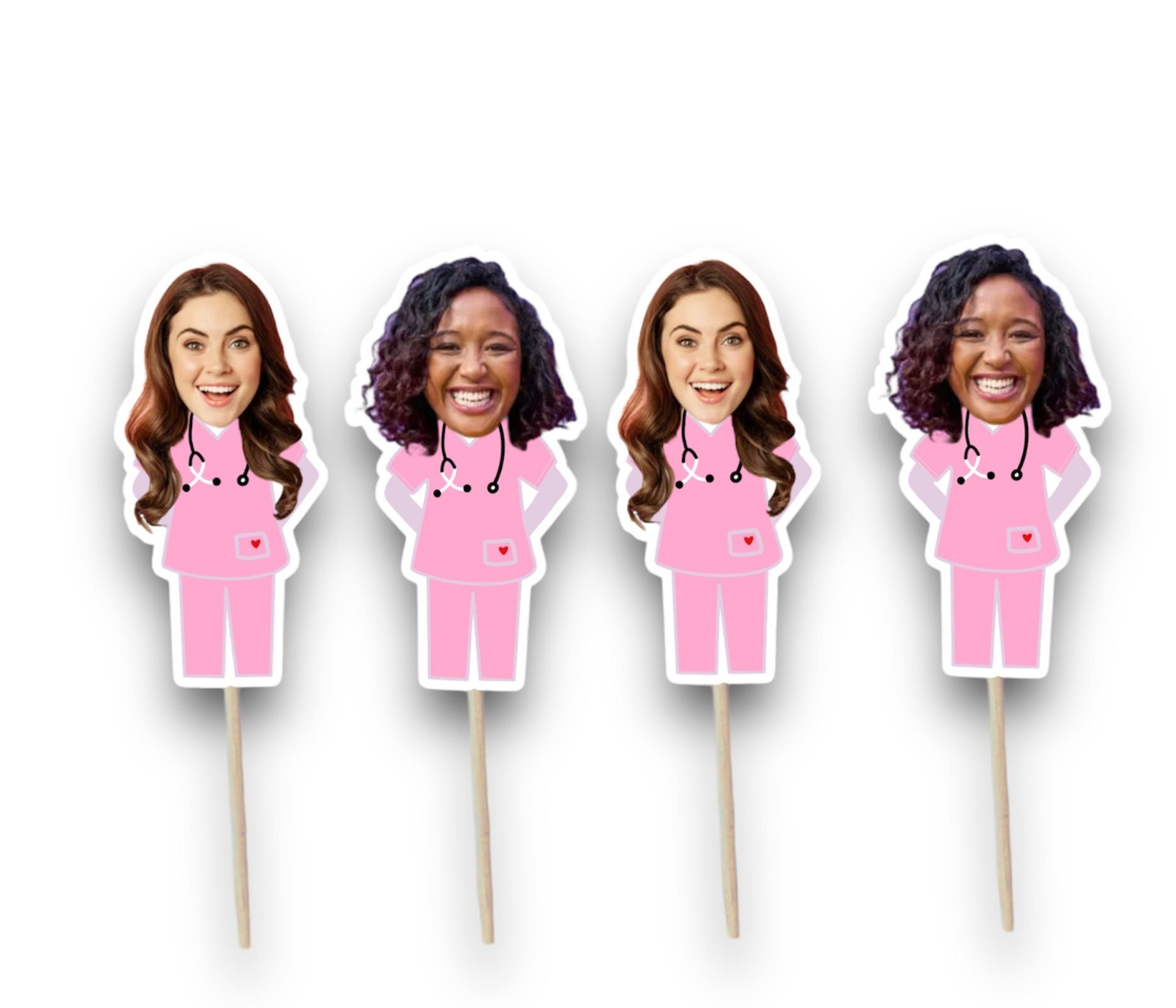 Nurse Party Toppers | Cupcake Toppers | Nurse | Graduation Party | Graduation Gift | Nurse Party Decorations | Registered Nurse | Party