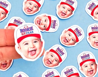 Rookie of the Year Confetti | Customized Photo | Baseball Theme | Birthday Party | Baseball Party | Decorations | Rookie of the Year |