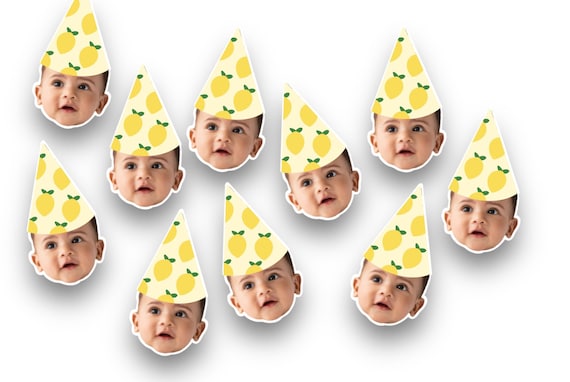 Lemon Confetti | Lemon Birthday | Photo Head | Lemon Party | Table Decor | Sweet One | Main Squeeze | One Sided