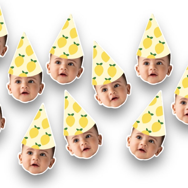 Lemon Confetti | Lemon Birthday | Photo Head | Lemon Party | Table Decor | Sweet One | Main Squeeze | One Sided