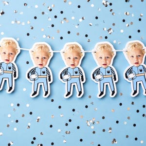 custom face | Cardstock Banner | 5 Foot Long | photo head Banner | Party Banner | Racing Birthday Banner | Two Fast Theme | Racing Party