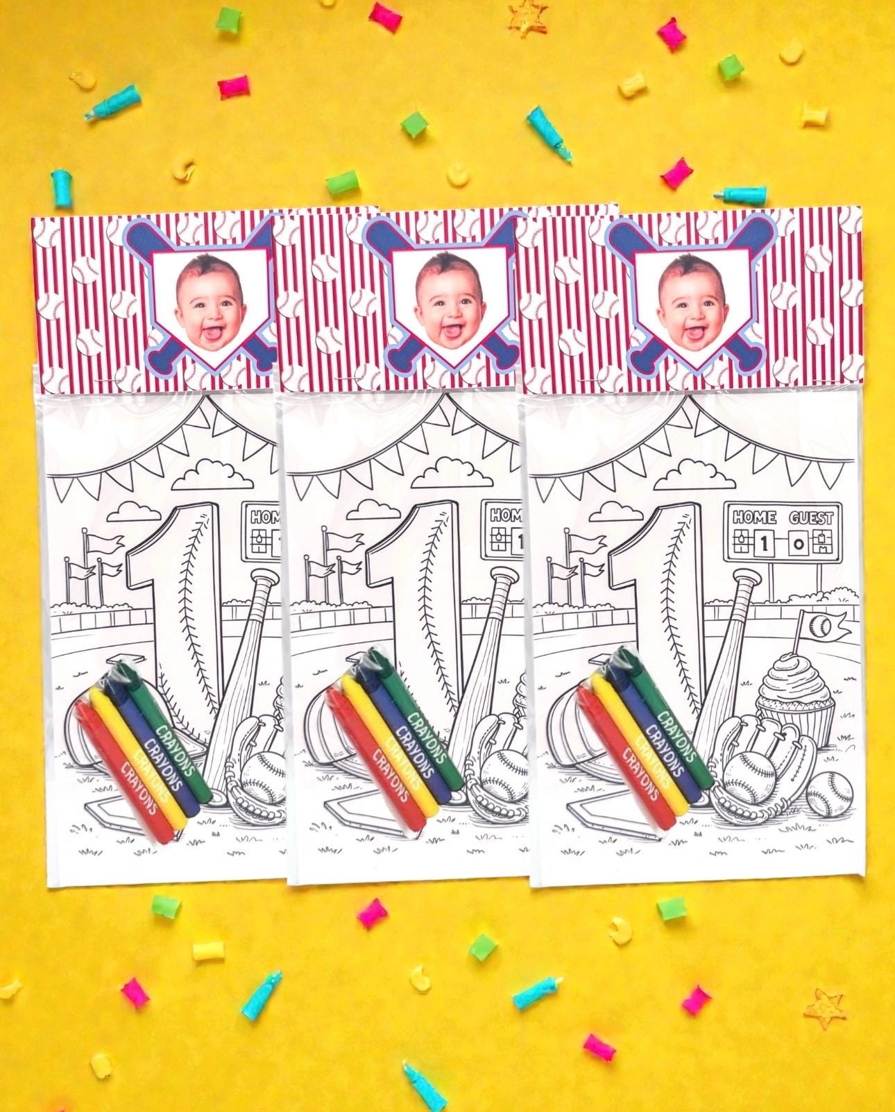 Baseball Party Favors | Rookie of the Year | First Birthday | 1st ...