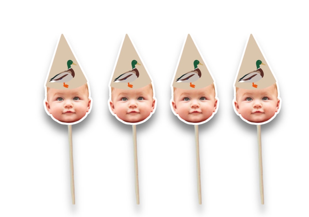 Cupcake Toppers Duck Hunting Confetti Mallard Duck Hunting Party One