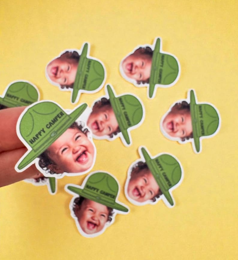 Camp Confetti | Camp Birthday | One Happy Camper | Camp Photo Confetti | Party Decorations | Party Supplies | Camping Theme | Party Confetti image 1