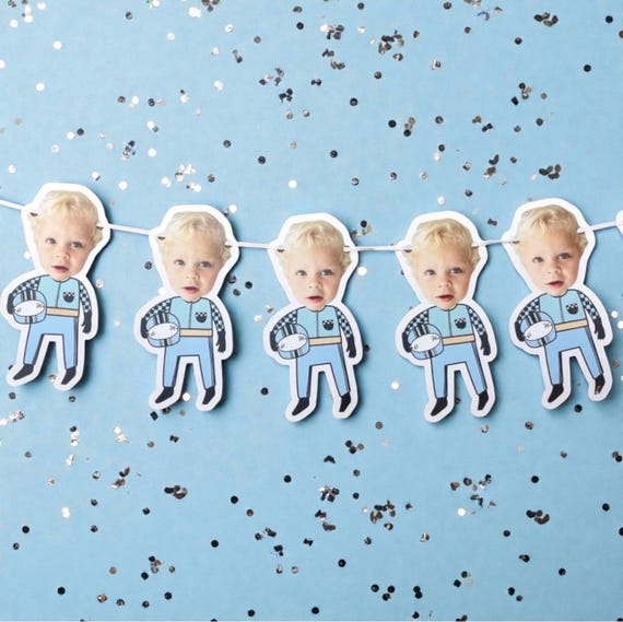 custom face | Cardstock Banner | 5 Foot Long | photo head Banner | Party Banner | Racing Birthday Banner | Two Fast Theme | Racing Party