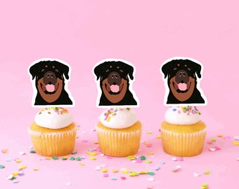 rottweiler cupcakes