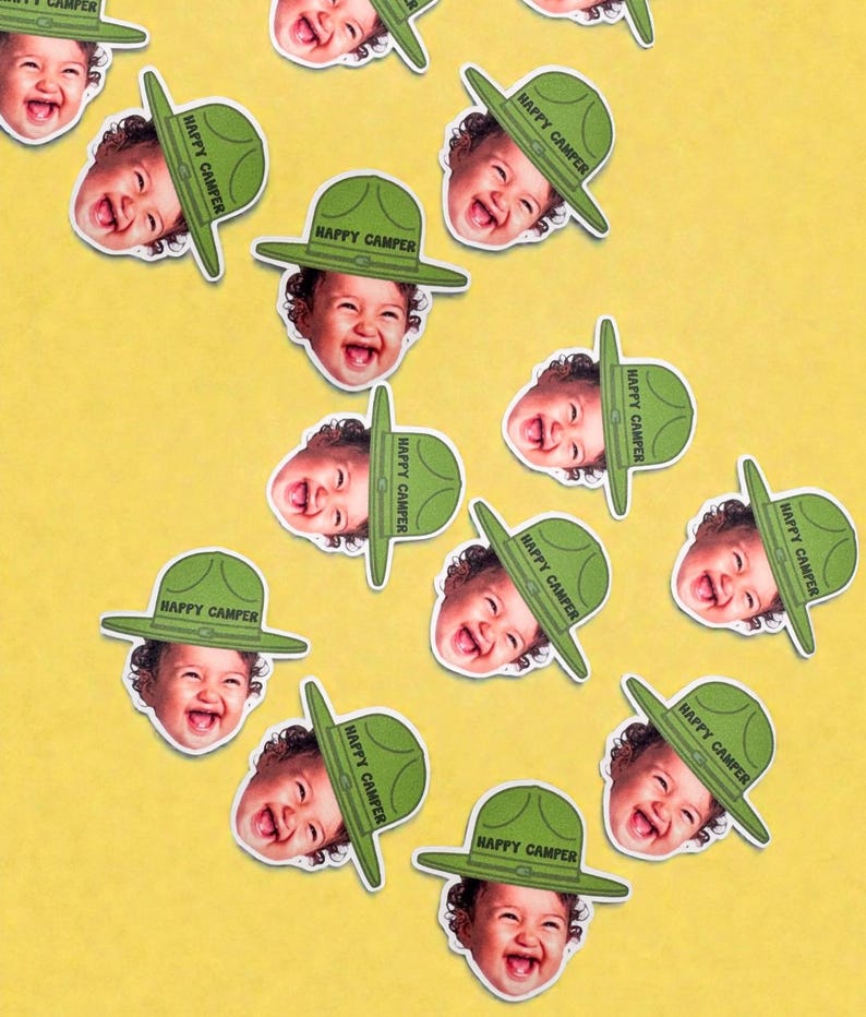 Camp Confetti | Camp Birthday | One Happy Camper | Camp Photo Confetti | Party Decorations | Party Supplies | Camping Theme | Party Confetti image 2