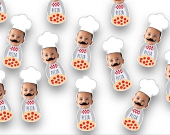 Pizza Photo Stickers| Party Decorations | Photo Stickers | Pizza | Party Supplies | Pizzeria | Confetti | Italian