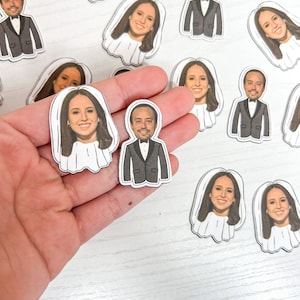 Bride and Groom Photo Head Confetti | Bachelorette | Bachelor | Engagement | Wedding | Bridal Shower | Party Confetti | Bride | Groom