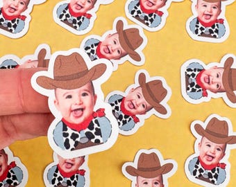 Confeti de vaquero / Fiesta de vaqueros / Santo cielo, soy un cumpleaños / Confeti / Sombrero de vaquero / Primer rodeo / Cumpleaños de vaquero / Confeti con foto / Personalizado