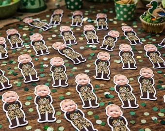 Party Confetti | Duck Hunting Confetti | Mallard Duck Hunting Party | One Lucky Duck | Hunting Birthday | Camo | Birthday Party Confetti |