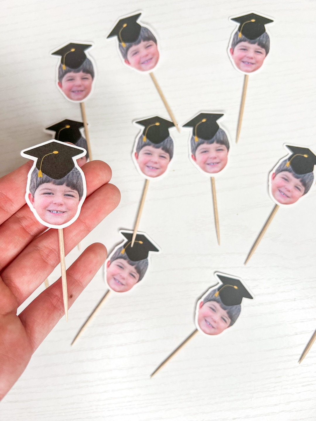 Cupcake Toppers Graduation Kindergarten Grad Kids Graduation Party
