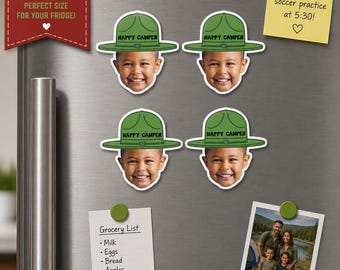 Magnete | Kühlschrankmagnete | Accessoires | Gastgeschenke | Fröhlicher Camper | Ein glücklicher Camper | Geschenke | Erster Geburtstag | 1. Geburtstag