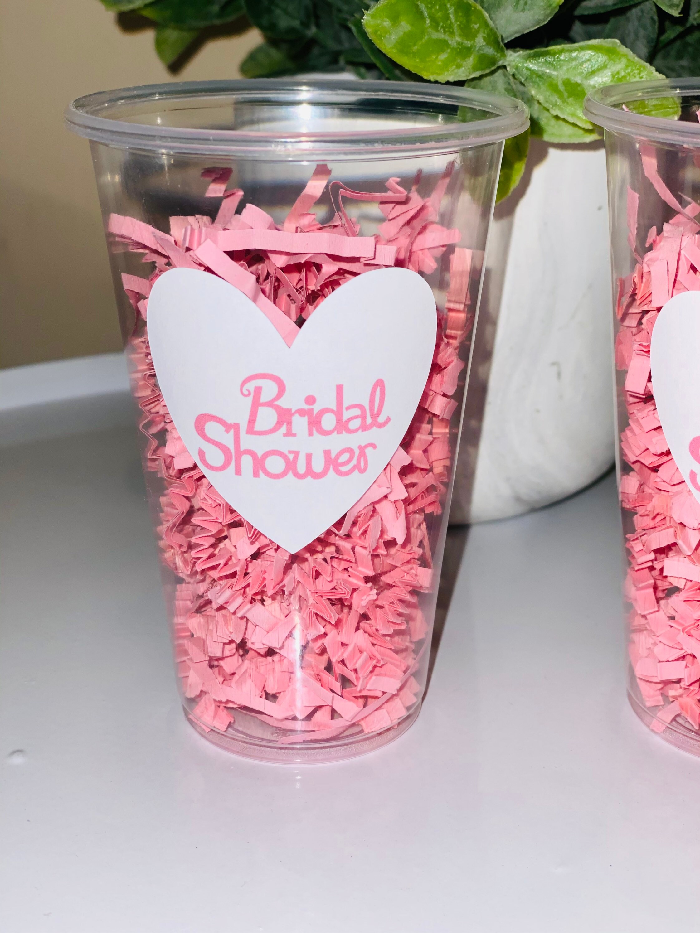 Bridal Shower Cups Bridal Shower Decorations Bridal Shower Etsy