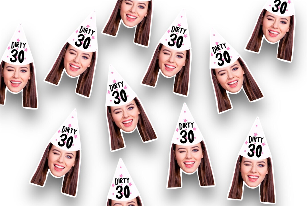 Dirty 30 Confetti 30th Party Decor Photo Confetti Party Etsy