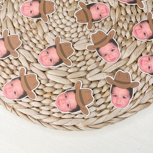 Cowboy confetti | Cowboy Party | Holy Cow I'm One Birthday | Confetti | Cowboy Hat | First Rodeo | Cowboy Birthday | Photo Confetti | Custom
