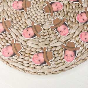 Coriandoli da cowboy / Festa da cowboy / Santo cielo, ho un anno di compleanno / Coriandoli / Cappello da cowboy / Primo rodeo / Compleanno da cowboy / Coriandoli con foto / Personalizzati