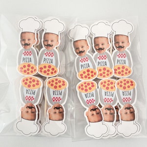 Pizza Toppers | Cupcake Toppers | Photo Head | First Birthday | Cupcake Toppers | Theme | Birthday | Pizza Party Theme