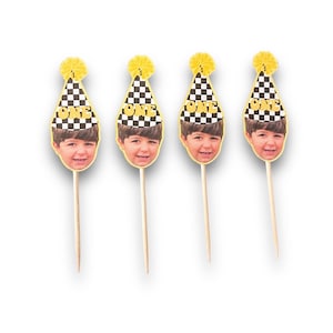 One Happy Dude Toppers | Cupcake Toppers | Photohead | First Birthday | Cupcake Toppers | Theme | Birthday | One Happy Dude