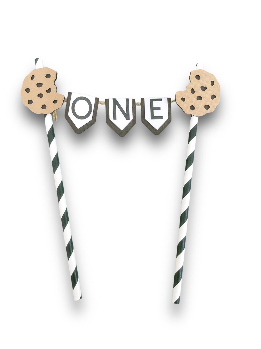 Cake Topper Cookie Cake Topper Cookie Birthday Cookie Theme Milk and