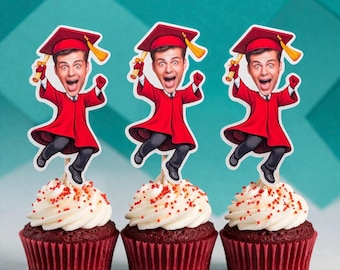 Graduation Cupcake Toppers | 2026 Graduation | College Grad | Senior Graduation | Party supplies | Party decor | Graduation | Cake |
