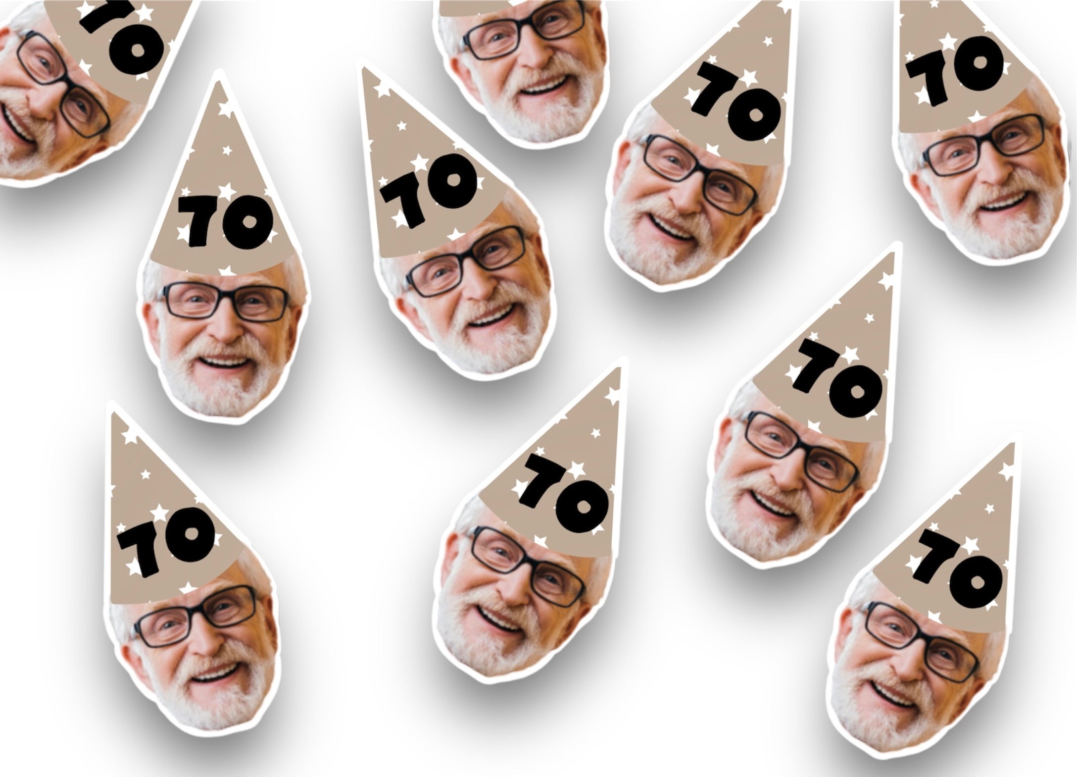 70th Birthday Confetti | 70th Birthday | Photo Confetti | Party Decor | Party Supplies | 70th Theme | Party Confetti | Seventy