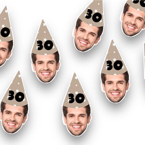 30. Geburtstag Konfetti | 30 Jahre Geburtstag | Foto Konfetti | Party Dekor | Partyzubehör | 30er Jahre Motiv | Party Konfetti | Dreißig