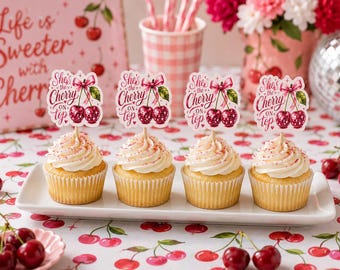 Cupcake-Topper | Eisparty | Süßes oder Saures | Zwei Süße | So süß | Dekorationen | Deko | Desserttisch | Babyparty
