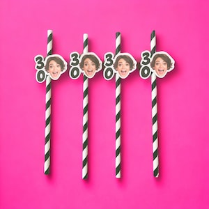 30th birthday straws | dirty third party decor | dirty 30 party decoration | 30th party straws | decorations and party supplies