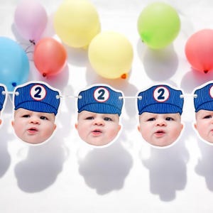 niestandardowa twarz | Baner z tektury | 1,5-metrowy | Baner ze zdjęciem | Baner imprezowy | Baner urodzinowy konduktora | Motyw pociągu