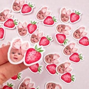 Strawberry Confetti | Strawberry Photo Confetti | Berry First birthday | Strawberry Patch | Strawberry Decorations | Strawberry Party |