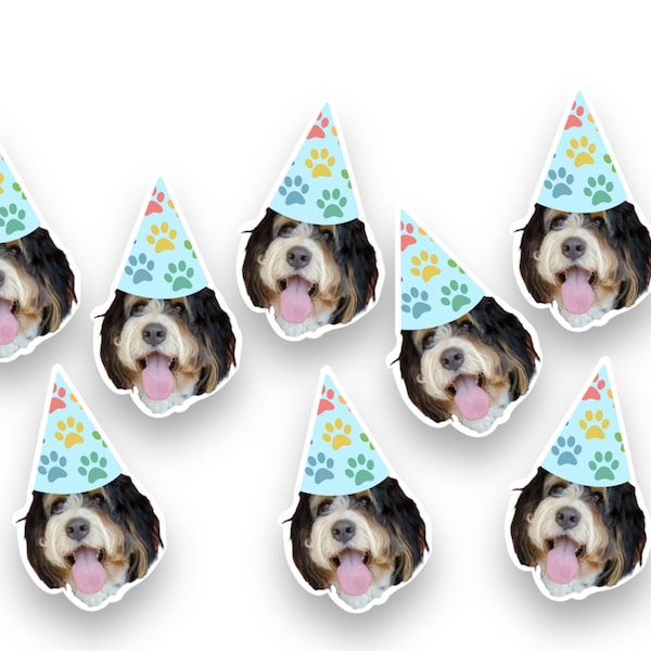 Dog Party Confetti | Lets Pawty | Photo Head | Dog Party | Birthday Theme | Table Decor | One Sided