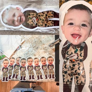 custom face | Cardstock Banner | 5 Foot Long | photo head Banner | Party Banner | Lucky Duck | Duck Hunting Theme | Duck Theme | image 2