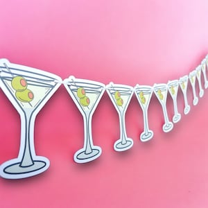 Martini Banner | Martini Bachelorette | Margarita Birthday Party | Bachelorette Decor | Birthday Decor | Bikinis and Martinis Theme