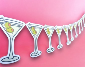 Martini Banner | Martini Bachelorette | Margarita Birthday Party | Bachelorette Decor | Birthday Decor | Bikinis and Martinis Theme