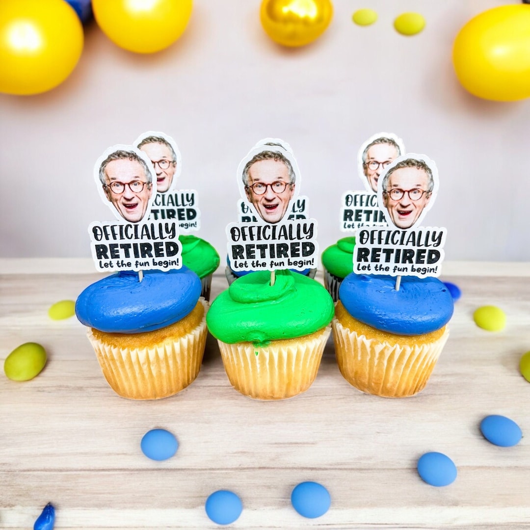 24 Glitzer-Cupcake-Topper Zum Abschied In Den Ruhestand – 4 Designs Für Eine Unvergessliche Retter-Party!
