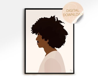 Black Man Wall Art, African Man Art, Black Boy Joy, Printable Wall Art, *Instant Download*