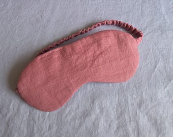 Linen Eye Mask | Handmade Sleep Mask, Soft Padding Liner, Light-Blocking | Natural & Eco-Friendly Gift