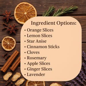Winter Simmer Pot Kits - Build Your Own | Dried Citrus, Cinnamon, Spices & Rosemary