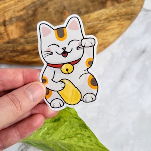 Lucky Cat / Maneki Neko Sticker for Sale by StudioMarimo