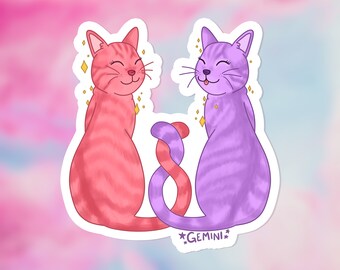 Gemini cat | Etsy
