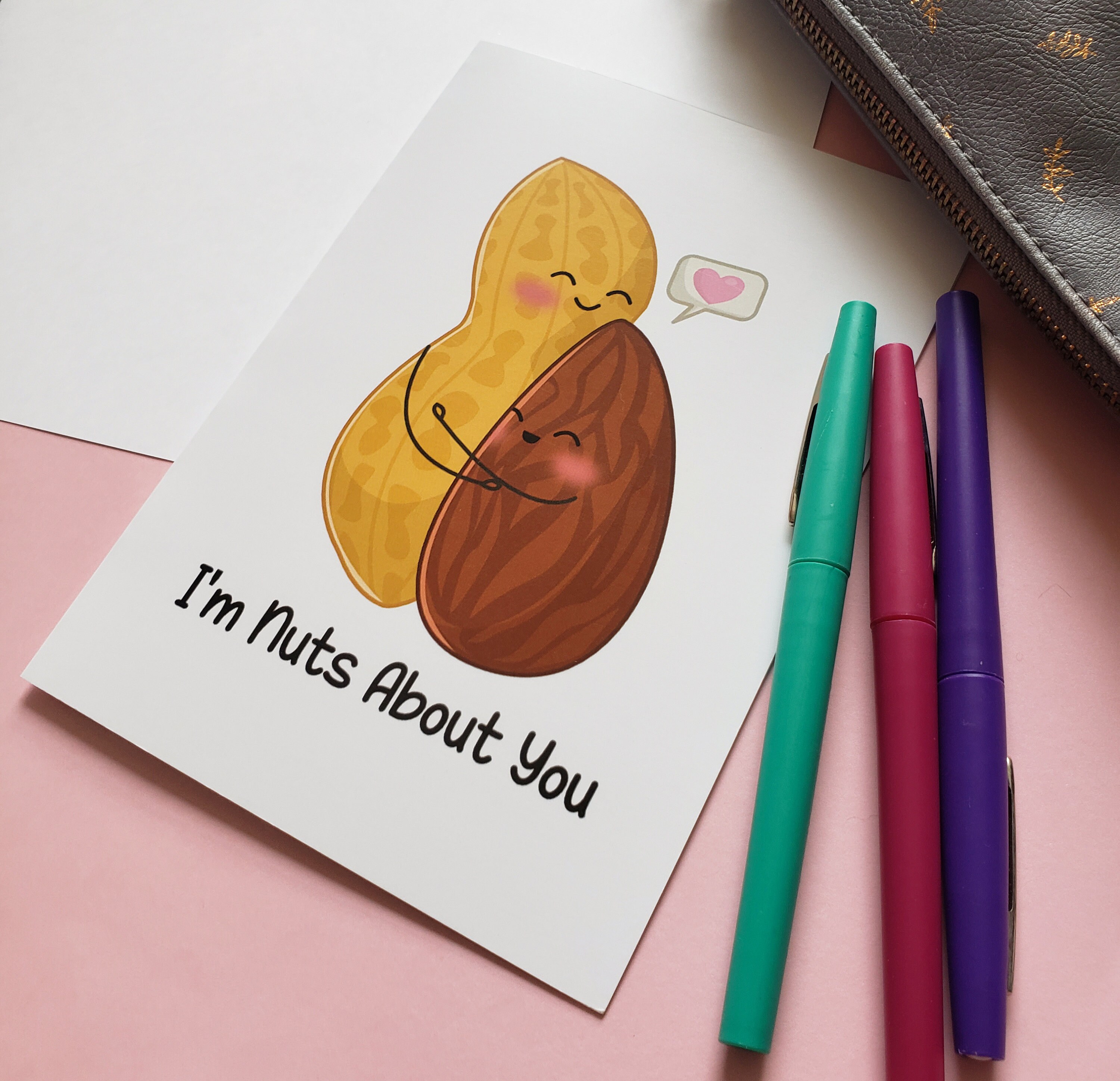 I'm Nuts About You Blank Greeting Card A7/5x7 Love - Etsy