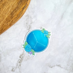 Cancer Constellation 3 "Vinyl Sticker (glanzend) - Water Signs, Zodiac