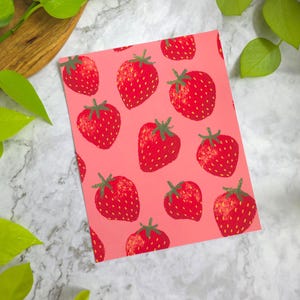 Pastel Strawberries Art Print - Matte 8x10" or 5x7"