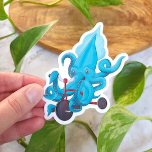 Kraken Dreirad 3 "x3.5" Glossy Vinyl Sticker